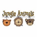 Jungle Animals Lion Tiger Bear Photo Cutout