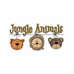 Jungle Animals Lion Tiger Bear T-shirts