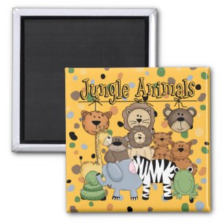 Jungle Animals magnet