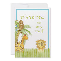 Jungle Babies, Boy Thank You Notes Announcement