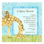 Jungle Babies, Giraffe Baby Shower Invitation