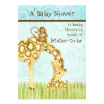 Jungle Babies, Giraffe Baby Shower Invitation