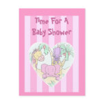 Jungle Baby Heart 2-pink-Baby Shower Invitation Jungle Baby Heart 2-pink-Baby Shower Invitation