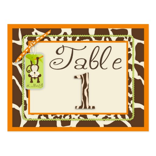 Jungle Baby Table Postcard 1