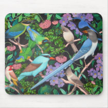 Jungle Birds of Asia mousepads by twopurringcats Jungle Birds of Asia mousepads