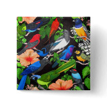 Jungle Birds of Mexico Pinback Button