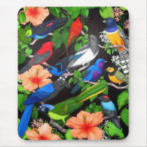 Jungle Birds of Mexico mousepads by twopurringcats Jungle Birds of Mexico mousepads