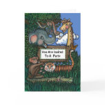 Jungle Birthday Invitation Greeting Cards