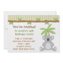 Jungle Birthday Party Invitation by SoCalTeeShirts Jungle Birthday Party Invitation