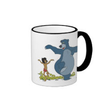 Jungle Book Mowgli and Baloo dancing Disney Mug