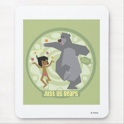 Jungle Book Mowgli & Baloo "Just Us Bears" Disney mousepads