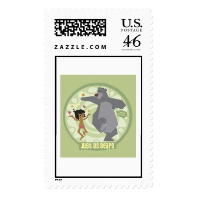 Jungle Book Mowgli & Baloo "Just Us Bears" Disney stamps