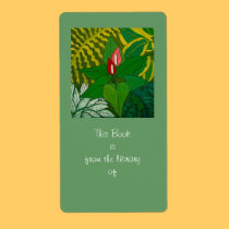 Jungle bookplate labels