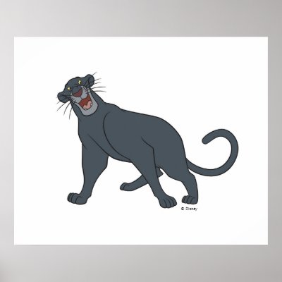 Jungle Book's Bagheera The Panther Disney posters