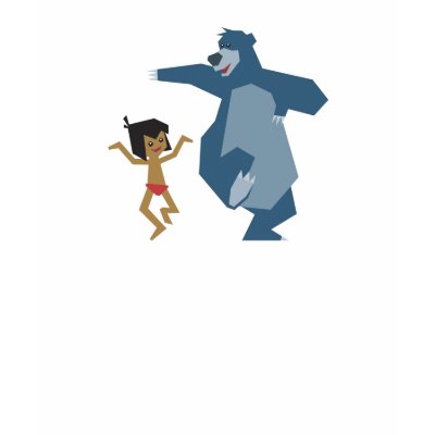 Jungle Book's Mowgli and Baloo Disney t-shirts