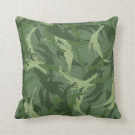 Jungle Camouflage Throw Pillow