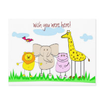 Jungle Cubs - Friends Forever (Customizable) postcards by pooja1008 Jungle Cubs - Friends Forever (Customizable) postcards