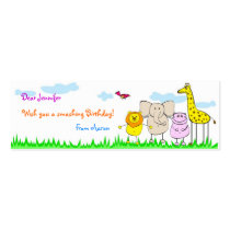Jungle Cubs Gift Tags For Kids - Customized business cards by pooja1008 Jungle Cubs Gift Tags For Kids - Customized business cards