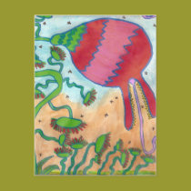 Jungle flower postcards