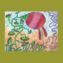 Jungle flower postcards