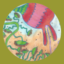Jungle flower stickers