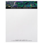 Jungle · Fractal Art · Purple &amp; Teal Letterhead Design