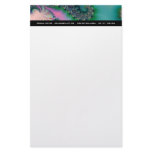 Jungle · Fractal Art · Purple &amp; Teal Personalized Stationery