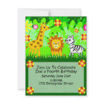 Jungle Friends Invitation