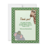 Jungle Fun Baby Shower Thank you notes Custom Invites