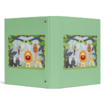 Jungle Fun Vinyl Binder