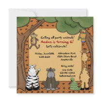 Jungle Gang Invitation