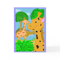 Jungle Giraffe Greeting Card