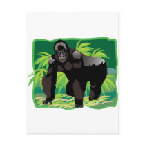 Jungle Gorilla postcards by Jungleshoppe Jungle Gorilla postcards