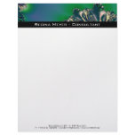 Jungle II · Fractal Art · Blue &amp; Teal Personalized Letterhead