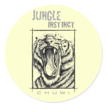 Jungle Instinct_Chuwi_tiger stickers by Artful_Animalz Jungle Instinct_Chuwi_tiger stickers
