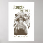 Jungle Instinct™_Kiboko_2 tone brown posters