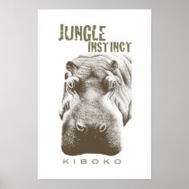 Jungle Instinct™_Kiboko_2 tone brown Posters