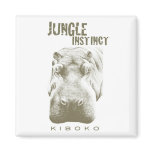 Jungle Instinct™_Kiboko_hippo muddy green magnet