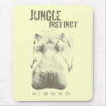 Jungle Instinct™_Kiboko_hippo Serengeti yellow mousepad