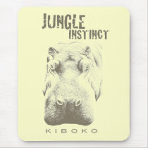 Jungle Instinct_Kiboko_hippo Serengeti yellow mousepads