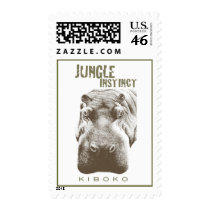 Jungle Instinct™_Kiboko_hippo two-tone postage