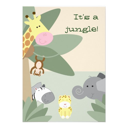 Jungle invitation