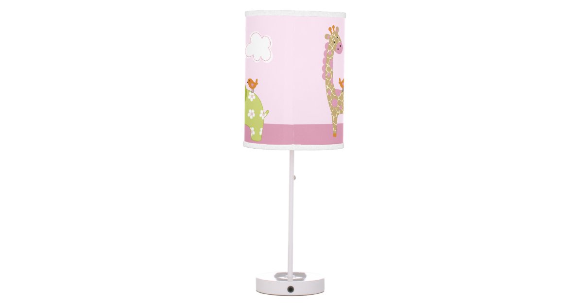 Jungle Jill/Girl Animals Baby Nursery Lamp Zazzle