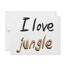 Jungle lover! invitations