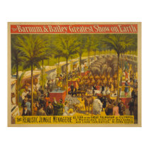 Jungle Menagerie at Olympia Circus Poster posters