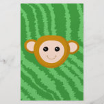 Jungle Monkey, Face. Personalized Flyer