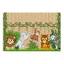 jungle, monkey, tiger, wall, mural, poster, baby,