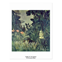 Jungle On The Equator By Rousseau Henri postcards