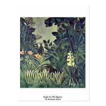 Jungle On The Equator By Rousseau Henri Postcards