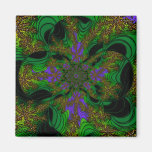 "Jungle Orchids" ~ Abstract Art Print Refrigerator Magnet